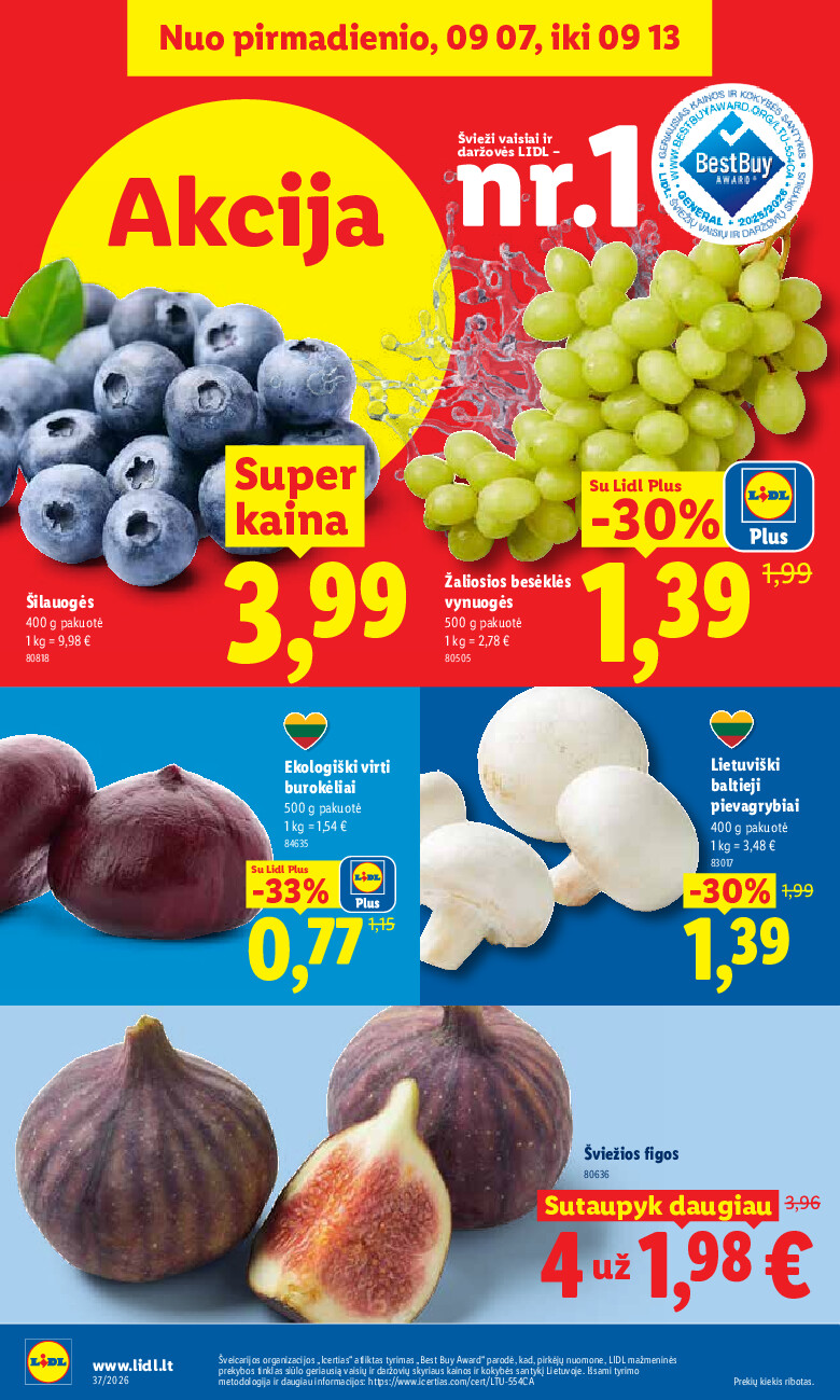 lidl - MAISTO PREKIŲ PASIŪLYMAI (2026-09-07 - 2026-09-13) - page: 2