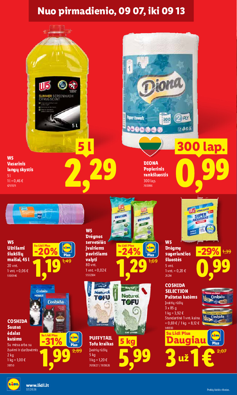 lidl - MAISTO PREKIŲ PASIŪLYMAI (2026-09-07 - 2026-09-13) - page: 16