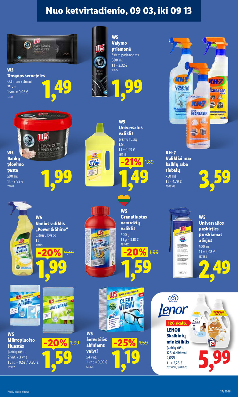 lidl - MAISTO PREKIŲ PASIŪLYMAI (2026-09-07 - 2026-09-13) - page: 27