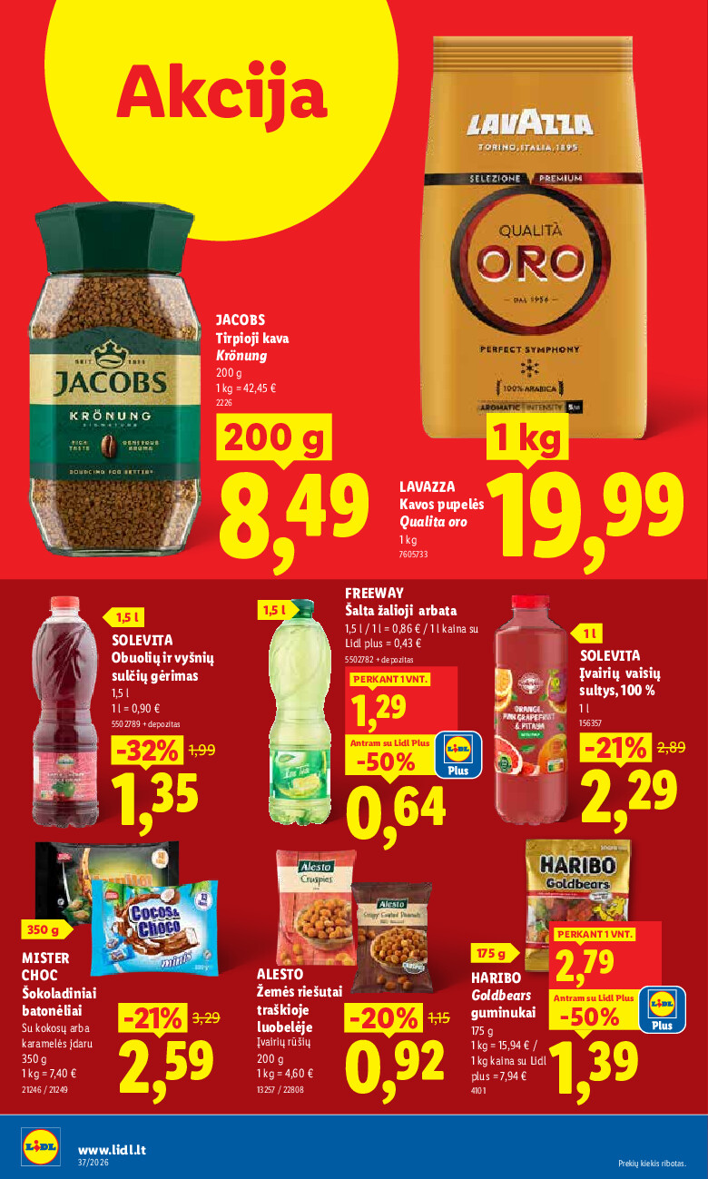 lidl - MAISTO PREKIŲ PASIŪLYMAI (2026-09-07 - 2026-09-13) - page: 30