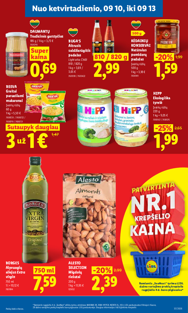 lidl - MAISTO PREKIŲ PASIŪLYMAI (2026-09-07 - 2026-09-13) - page: 31