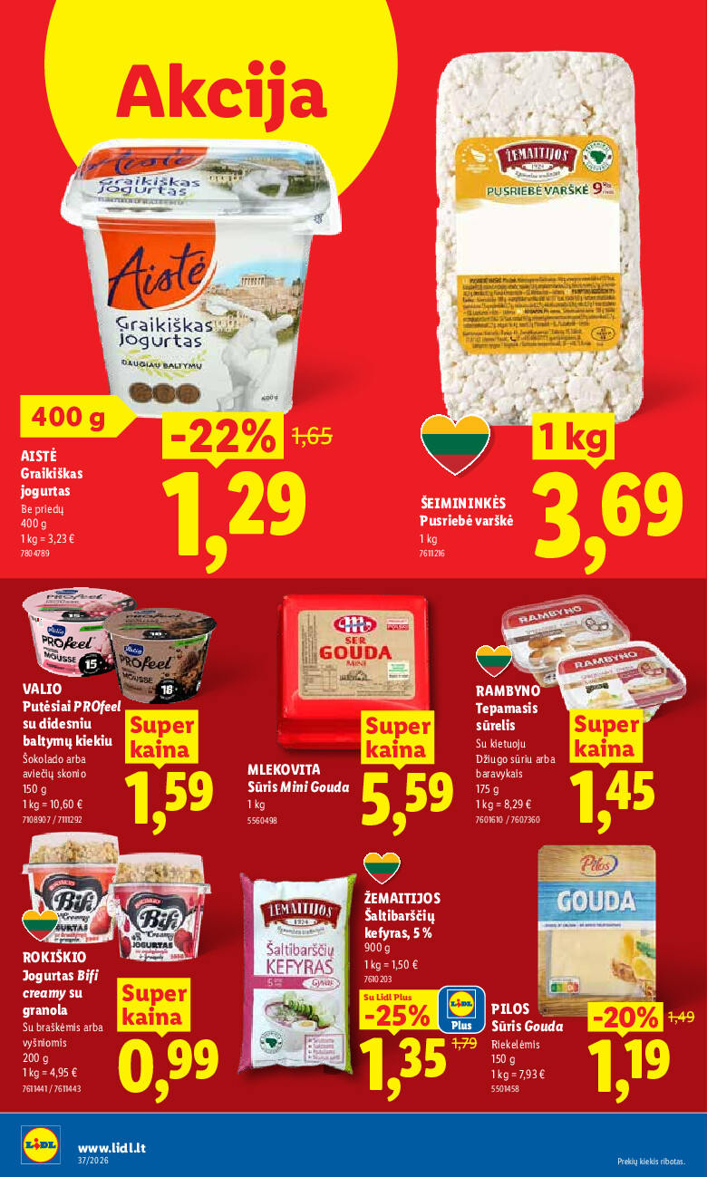 lidl - MAISTO PREKIŲ PASIŪLYMAI (2026-09-07 - 2026-09-13) - page: 32