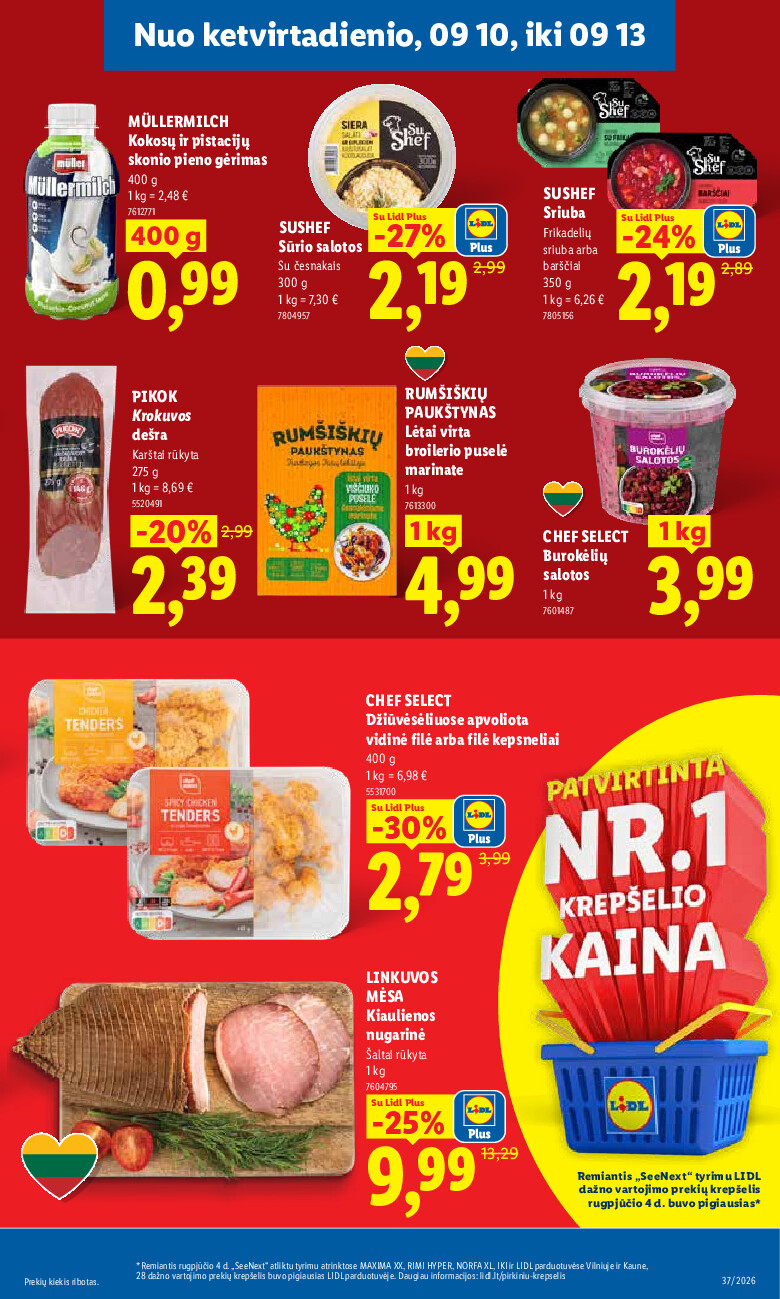 lidl - MAISTO PREKIŲ PASIŪLYMAI (2026-09-07 - 2026-09-13) - page: 33