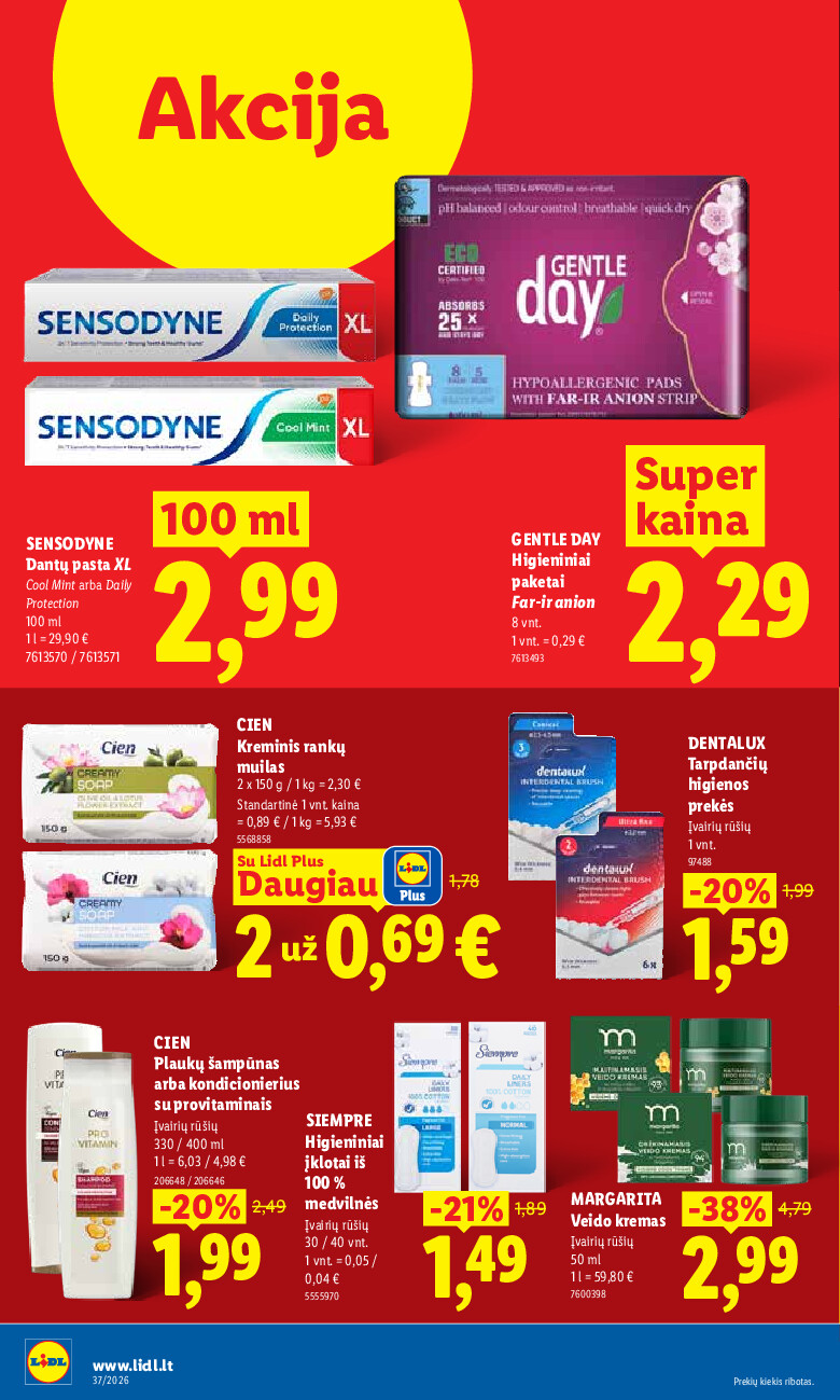 lidl - MAISTO PREKIŲ PASIŪLYMAI (2026-09-07 - 2026-09-13) - page: 38