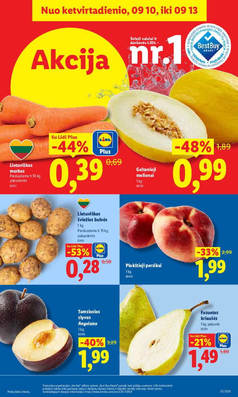 lidl - MAISTO PREKIŲ PASIŪLYMAI (2026-09-07 - 2026-09-13) - page: 41