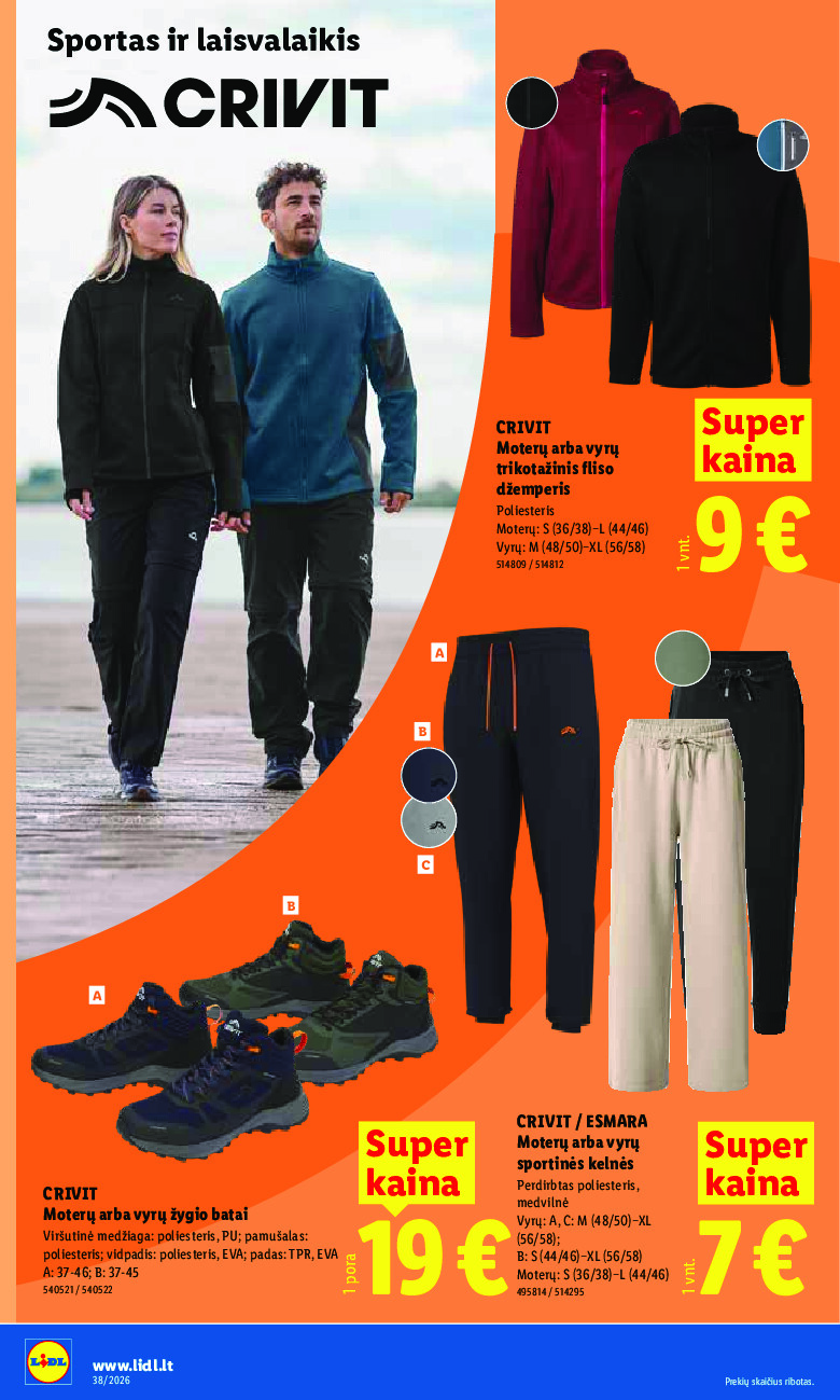 lidl - NE MAISTO PREKIŲ PASIŪLYMAI (2026-09-14 - 2026-09-20) - page: 2