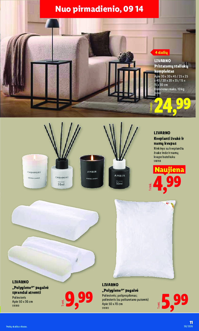 lidl - NE MAISTO PREKIŲ PASIŪLYMAI (2026-09-14 - 2026-09-20) - page: 11