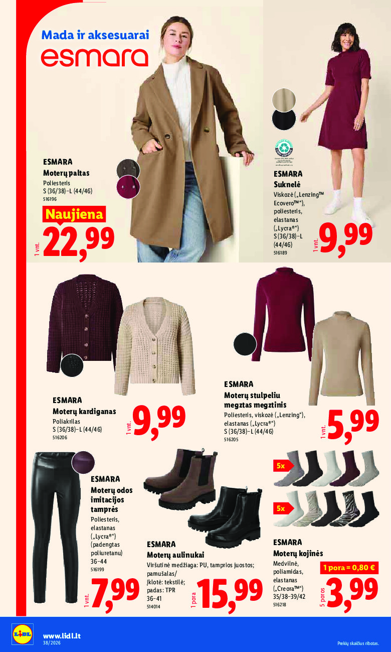 lidl - NE MAISTO PREKIŲ PASIŪLYMAI (2026-09-14 - 2026-09-20) - page: 18