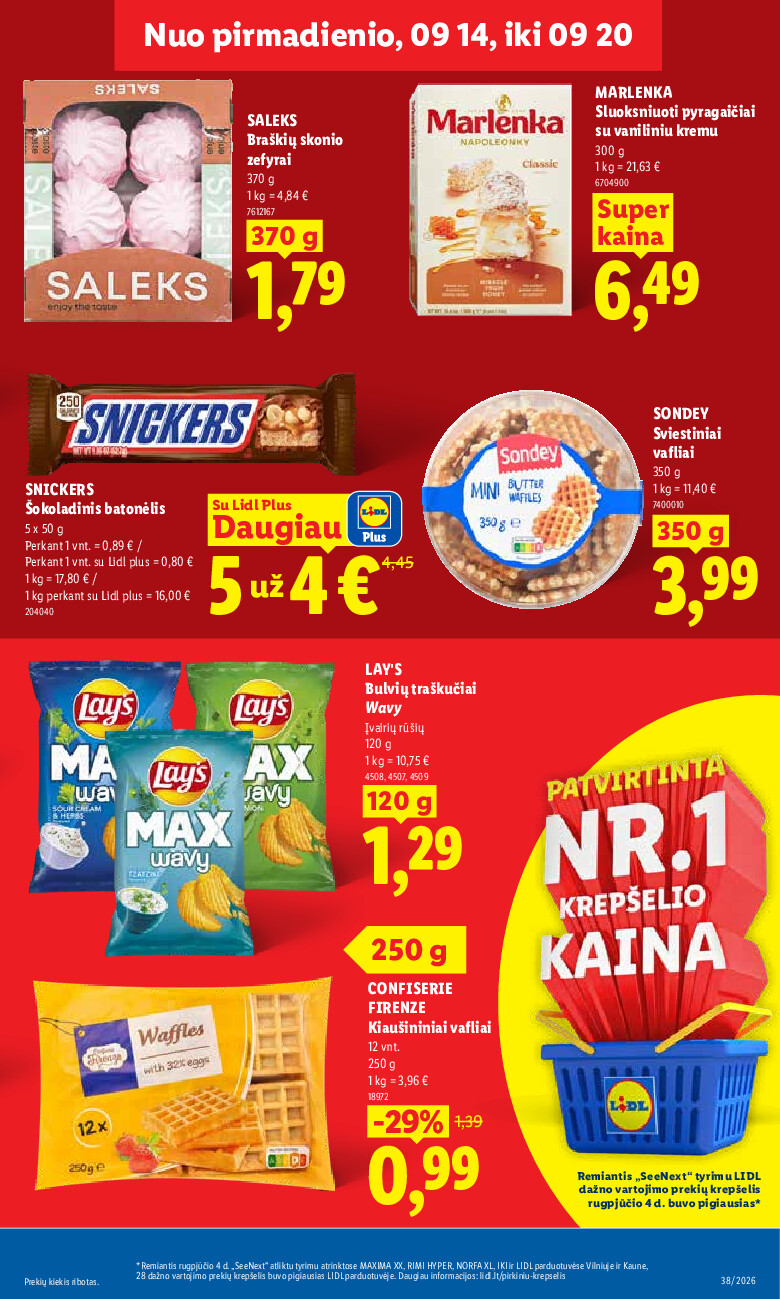 lidl - MAISTO PREKIŲ PASIŪLYMAI (2026-09-14 - 2026-09-20) - page: 11