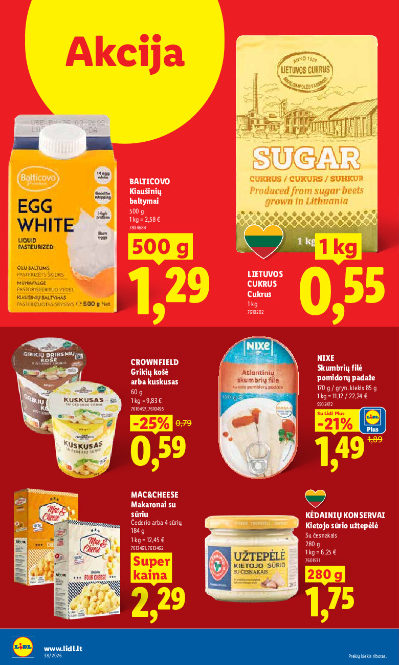 lidl - MAISTO PREKIŲ PASIŪLYMAI (2026-09-14 - 2026-09-20) - page: 12