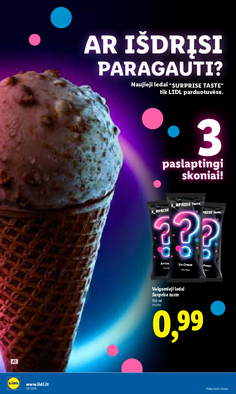 lidl - MAISTO PREKIŲ PASIŪLYMAI (2026-09-14 - 2026-09-20) - page: 16