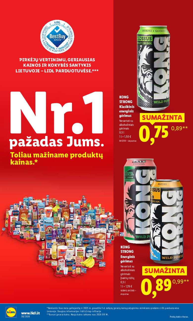 lidl - MAISTO PREKIŲ PASIŪLYMAI (2026-09-14 - 2026-09-20) - page: 18