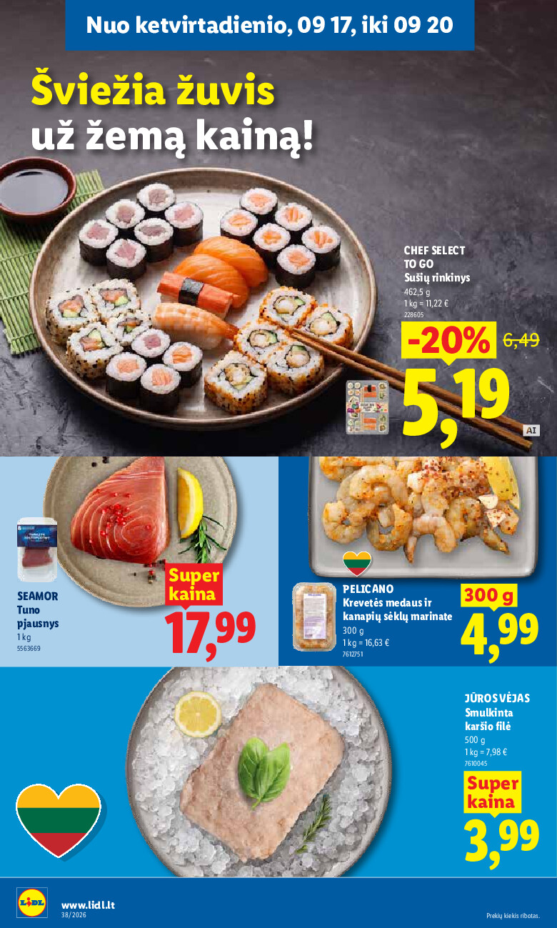 lidl - MAISTO PREKIŲ PASIŪLYMAI (2026-09-14 - 2026-09-20) - page: 36