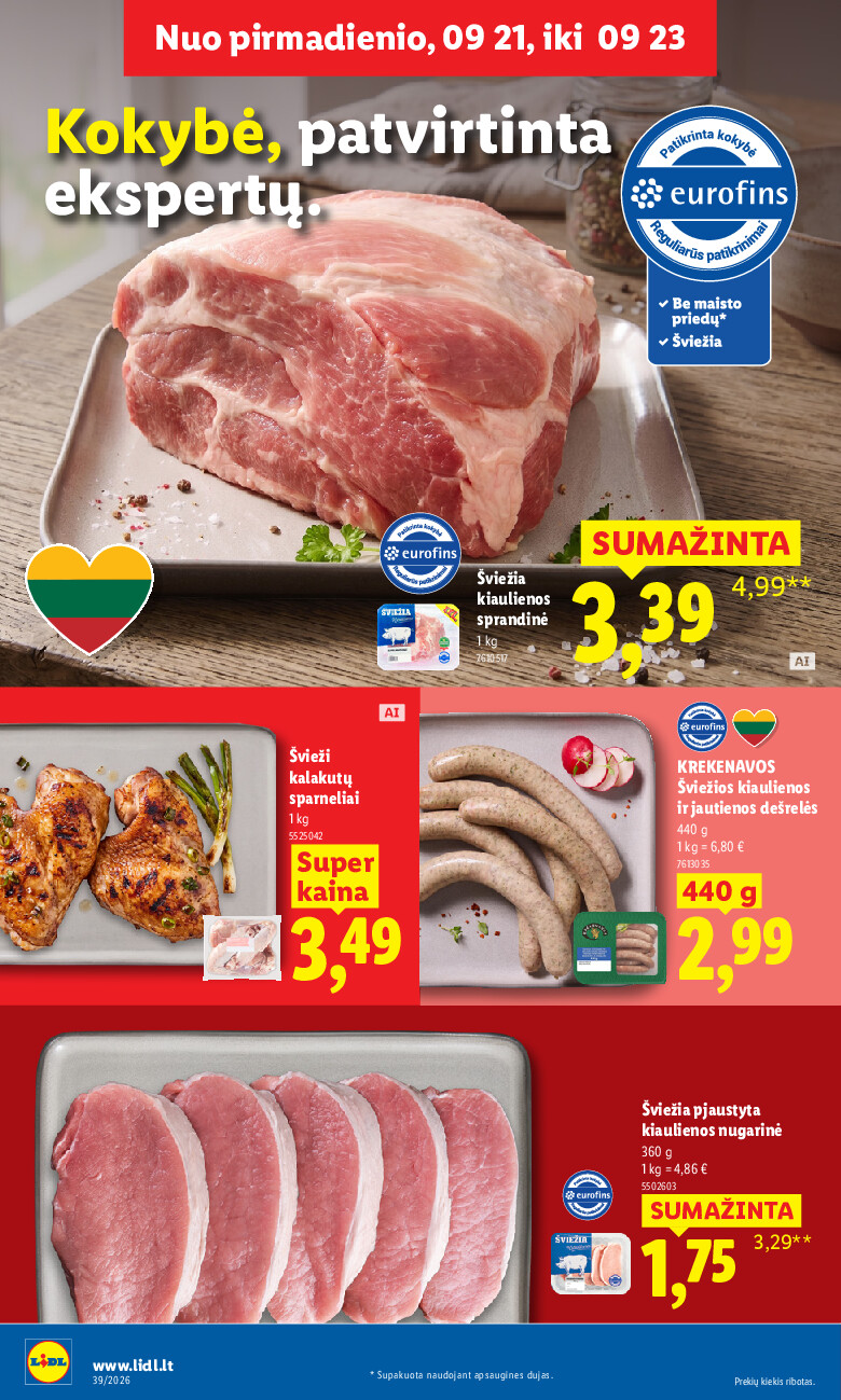 lidl - MAISTO PREKIŲ PASIŪLYMAI (2026-09-21 - 2026-09-27) - page: 4