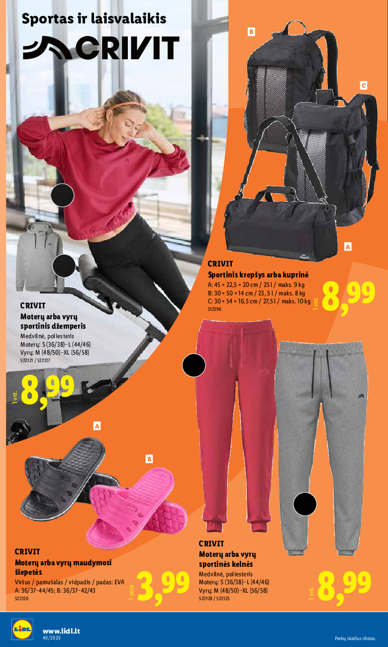 lidl - NE MAISTO PREKIŲ PASIŪLYMAI (2026-09-28 - 2026-10-04) - page: 20