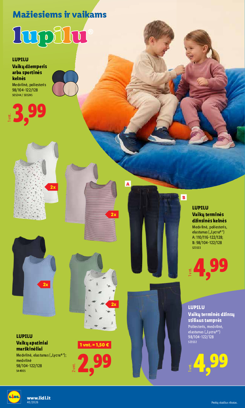 lidl - NE MAISTO PREKIŲ PASIŪLYMAI (2026-09-28 - 2026-10-04) - page: 6