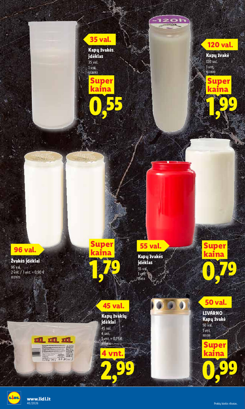 lidl - MAISTO PREKIŲ PASIŪLYMAI (2026-09-28 - 2026-10-04) - page: 14