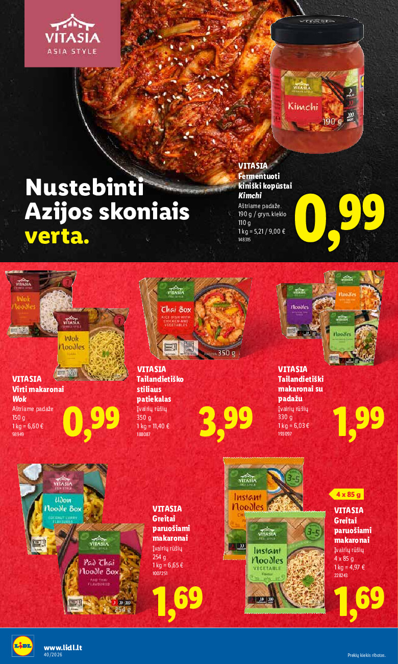 lidl - MAISTO PREKIŲ PASIŪLYMAI (2026-09-28 - 2026-10-04) - page: 30