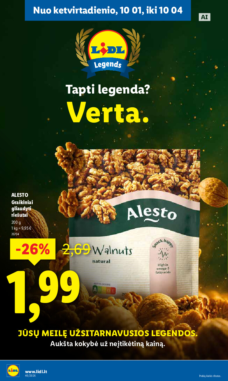 lidl - MAISTO PREKIŲ PASIŪLYMAI (2026-09-28 - 2026-10-04) - page: 42