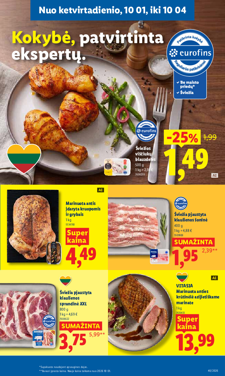 lidl - MAISTO PREKIŲ PASIŪLYMAI (2026-09-28 - 2026-10-04) - page: 49
