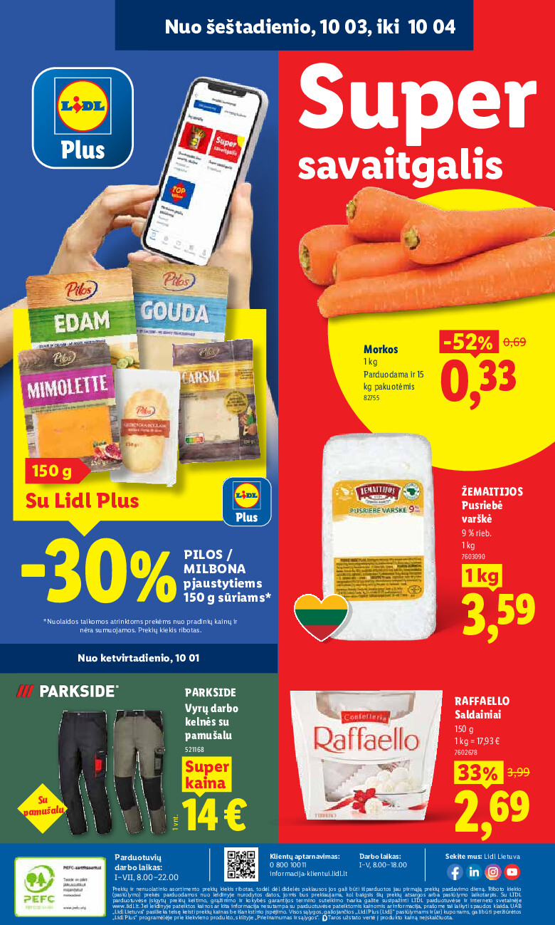 lidl - MAISTO PREKIŲ PASIŪLYMAI (2026-09-28 - 2026-10-04) - page: 50