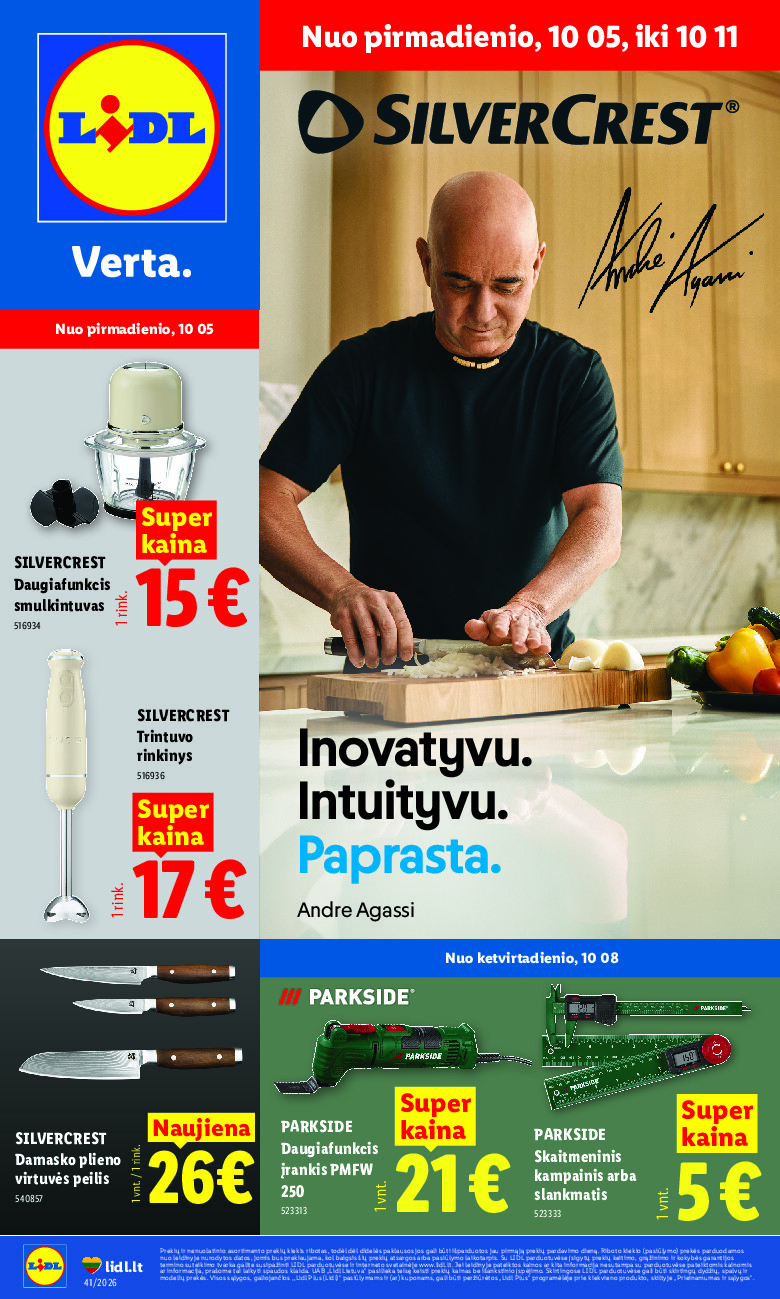 lidl - NE MAISTO PREKIŲ PASIŪLYMAI (2026-10-05 - 2026-10-11)