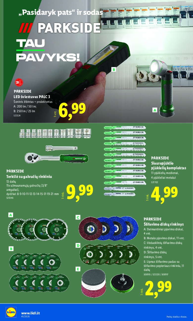 lidl - NE MAISTO PREKIŲ PASIŪLYMAI (2026-10-05 - 2026-10-11) - page: 18