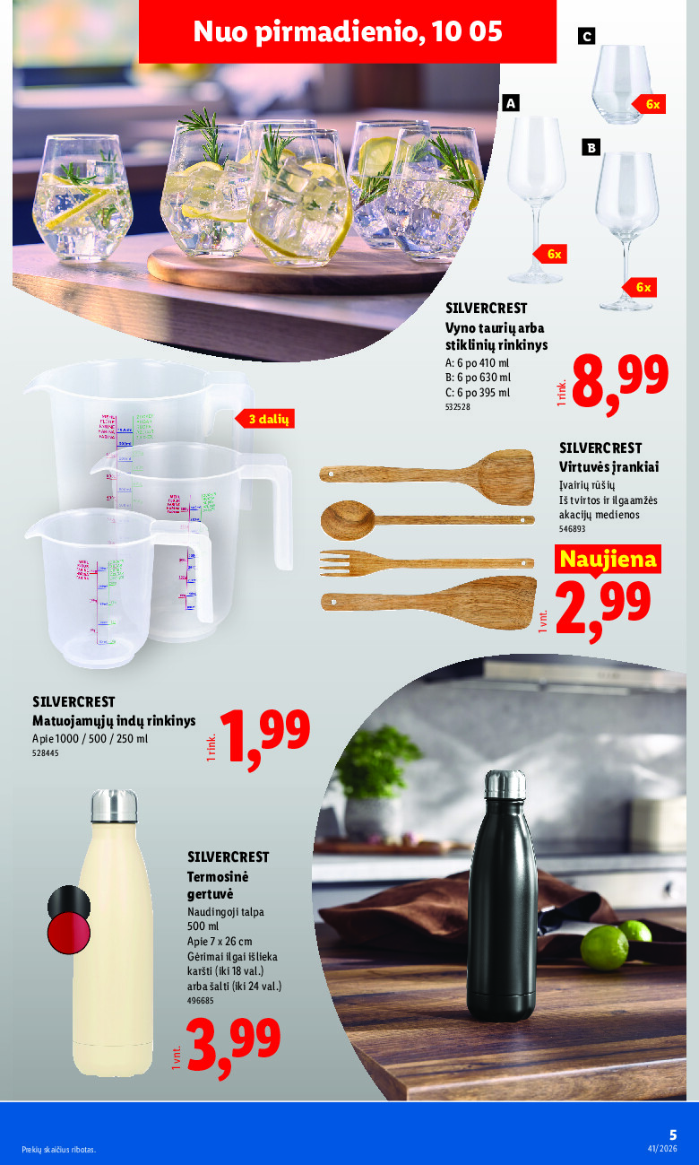 lidl - NE MAISTO PREKIŲ PASIŪLYMAI (2026-10-05 - 2026-10-11) - page: 5