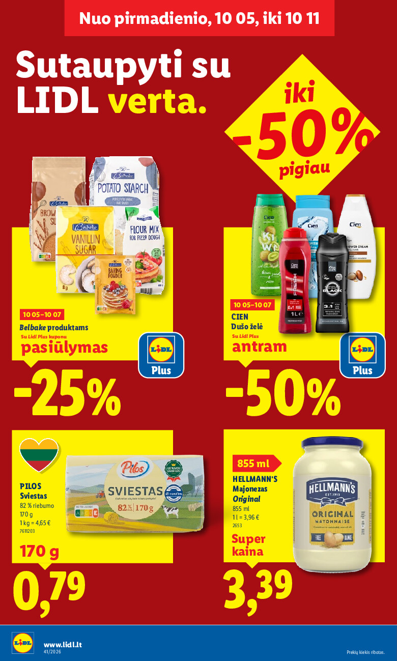 lidl - MAISTO PREKIŲ PASIŪLYMAI (2026-10-05 - 2026-10-11) - page: 2
