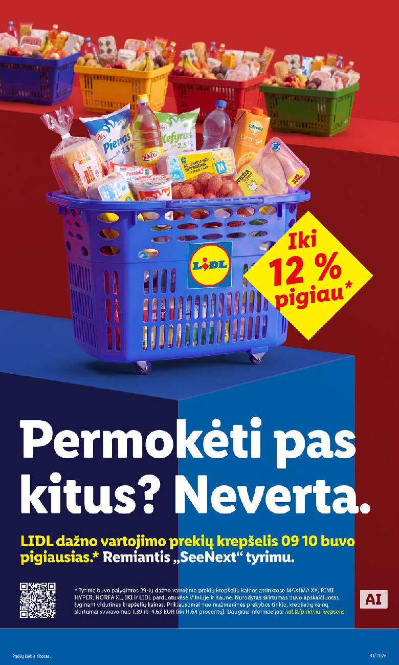 lidl - MAISTO PREKIŲ PASIŪLYMAI (2026-10-05 - 2026-10-11) - page: 15