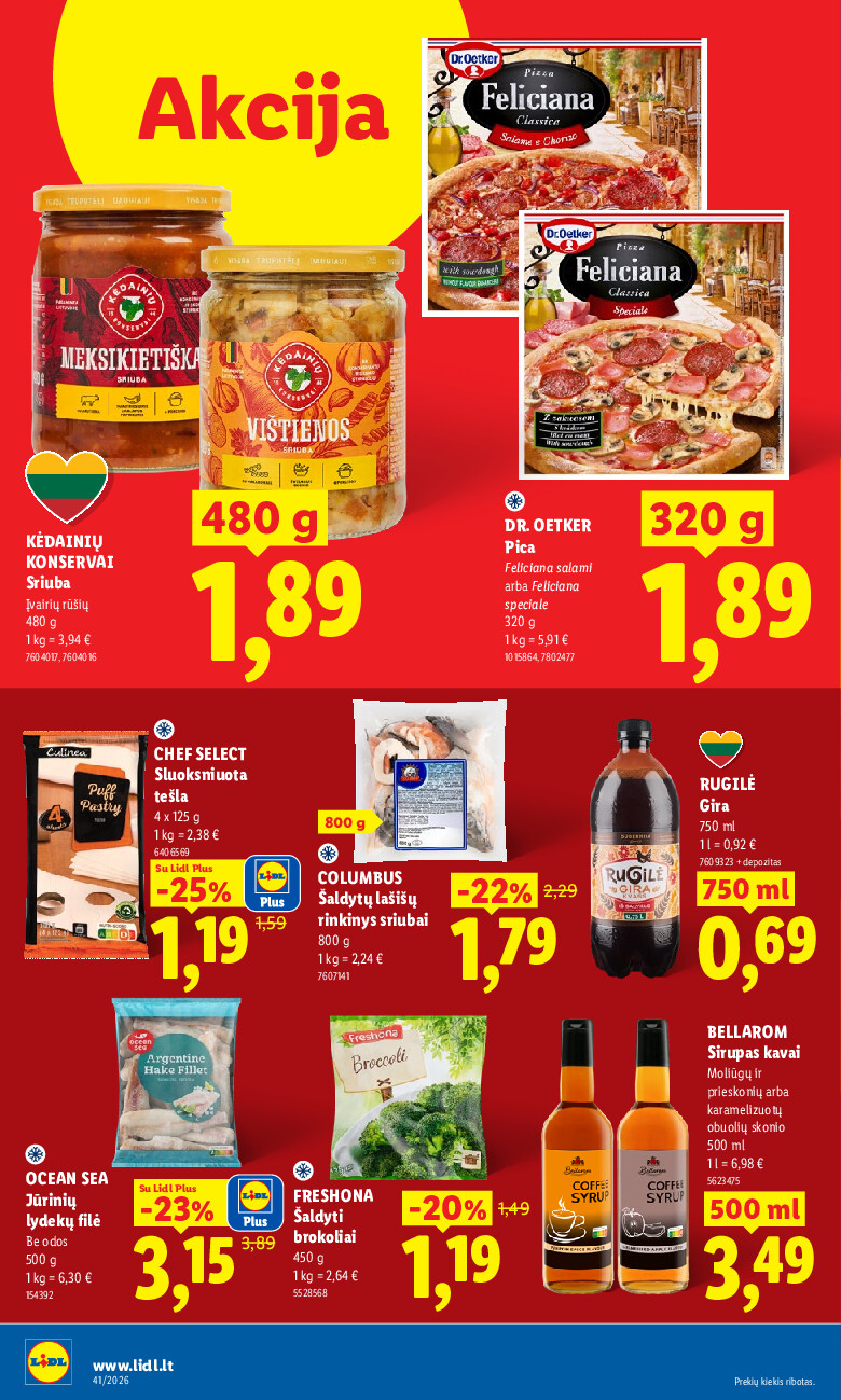 lidl - MAISTO PREKIŲ PASIŪLYMAI (2026-10-05 - 2026-10-11) - page: 16