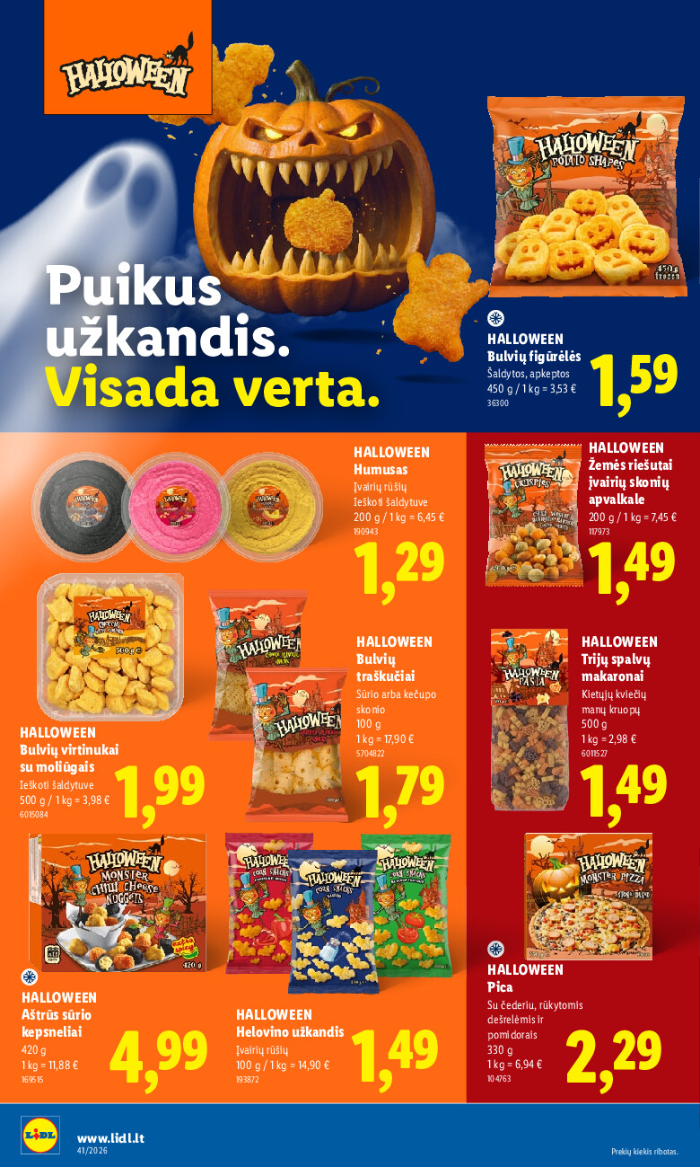 lidl - MAISTO PREKIŲ PASIŪLYMAI (2026-10-05 - 2026-10-11) - page: 22
