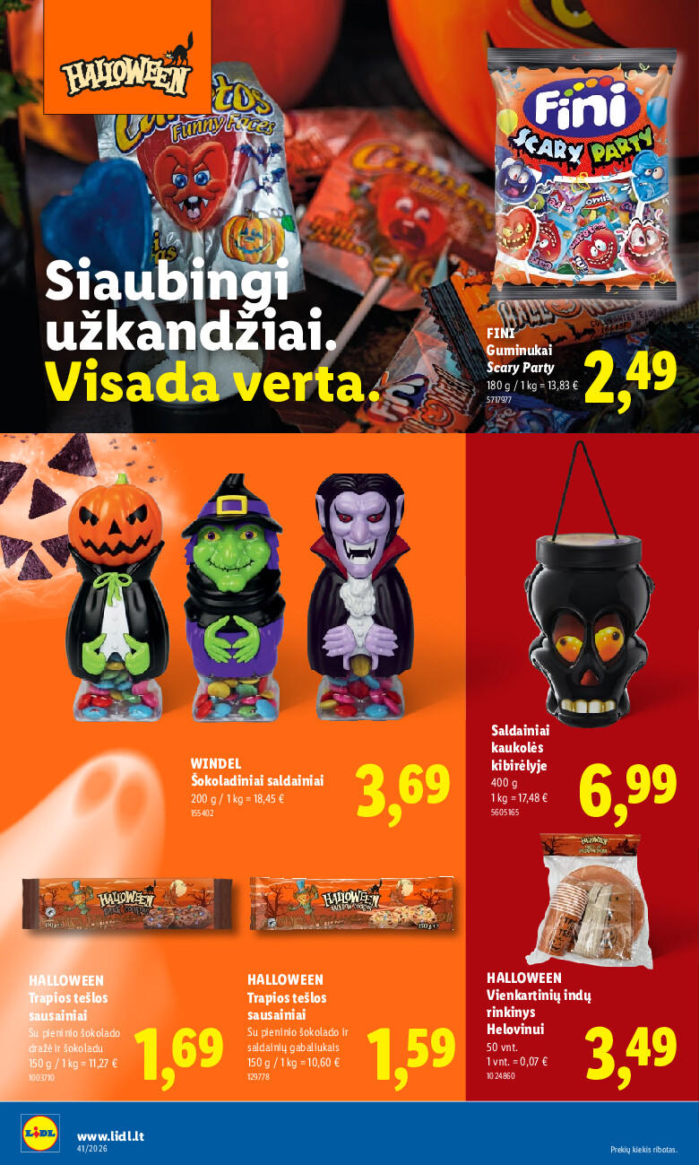 lidl - MAISTO PREKIŲ PASIŪLYMAI (2026-10-05 - 2026-10-11) - page: 24