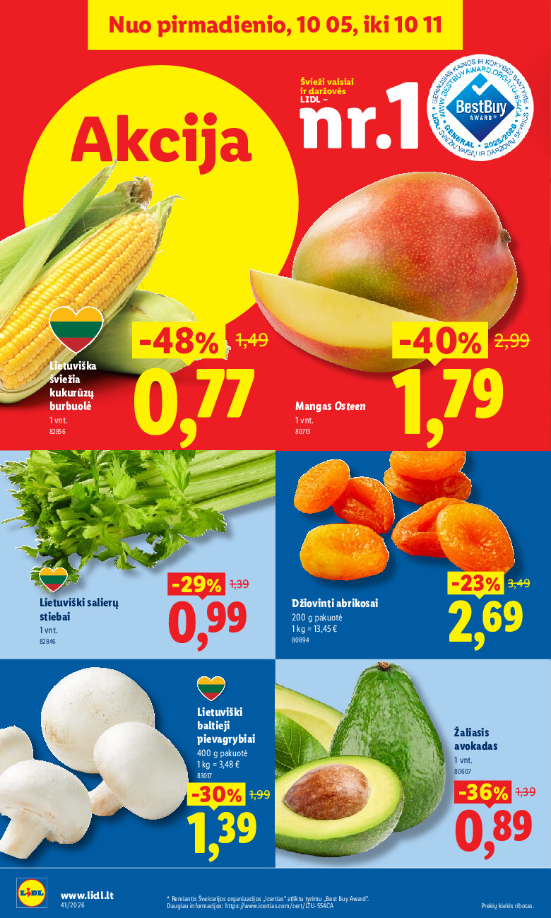 lidl - MAISTO PREKIŲ PASIŪLYMAI (2026-10-05 - 2026-10-11) - page: 4