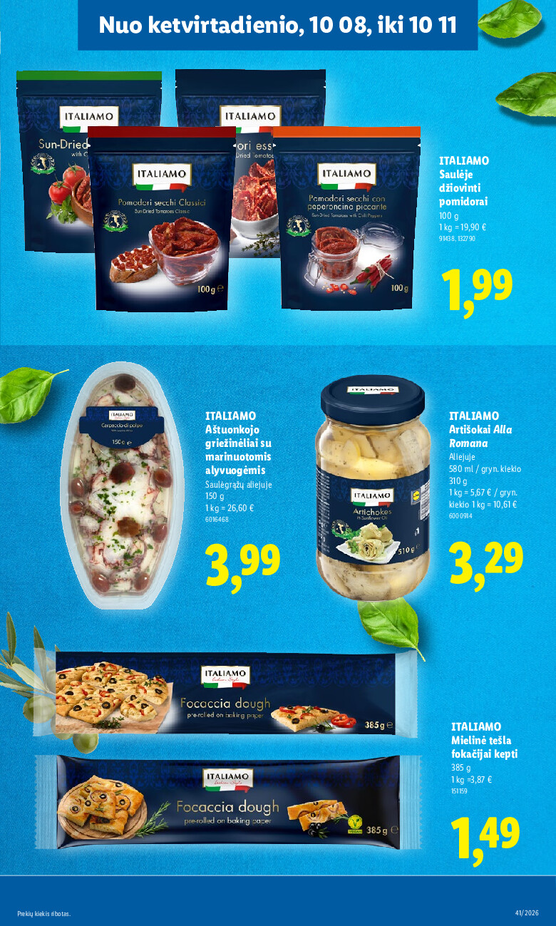 lidl - MAISTO PREKIŲ PASIŪLYMAI (2026-10-05 - 2026-10-11) - page: 37