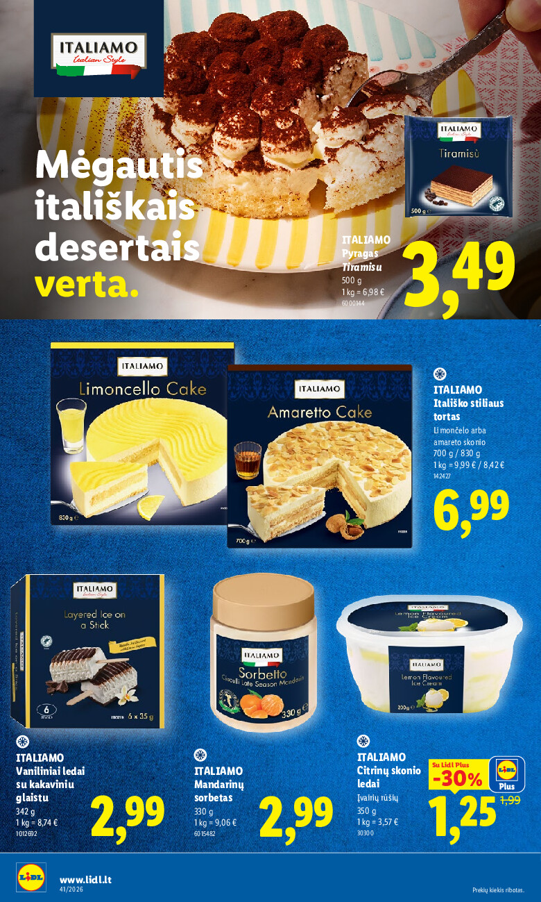 lidl - MAISTO PREKIŲ PASIŪLYMAI (2026-10-05 - 2026-10-11) - page: 38