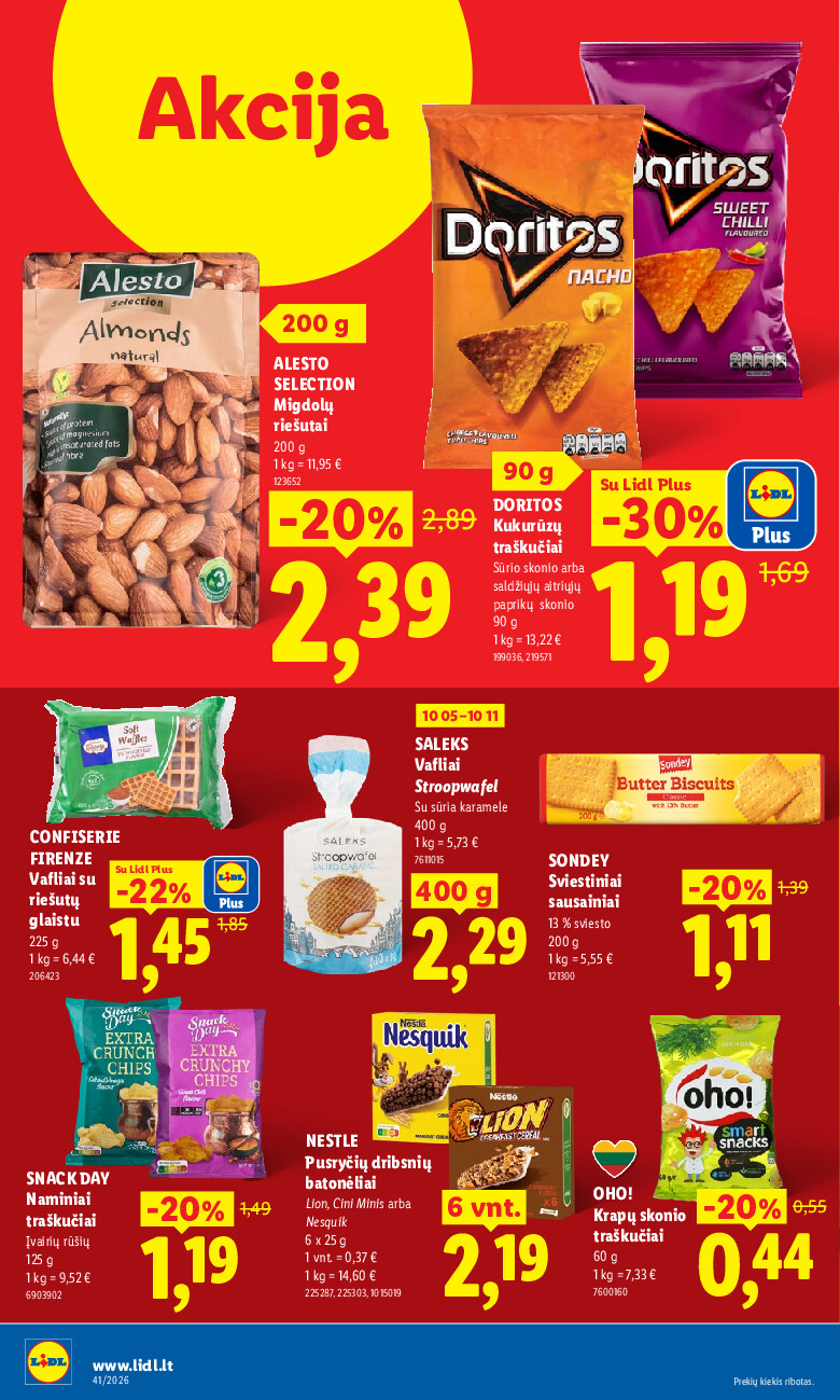 lidl - MAISTO PREKIŲ PASIŪLYMAI (2026-10-05 - 2026-10-11) - page: 46