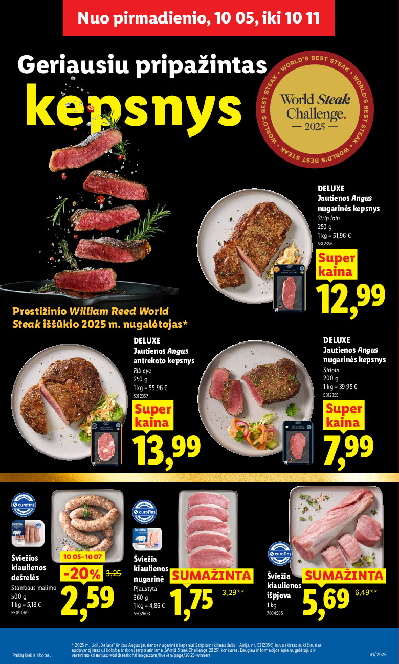 lidl - MAISTO PREKIŲ PASIŪLYMAI (2026-10-05 - 2026-10-11) - page: 7