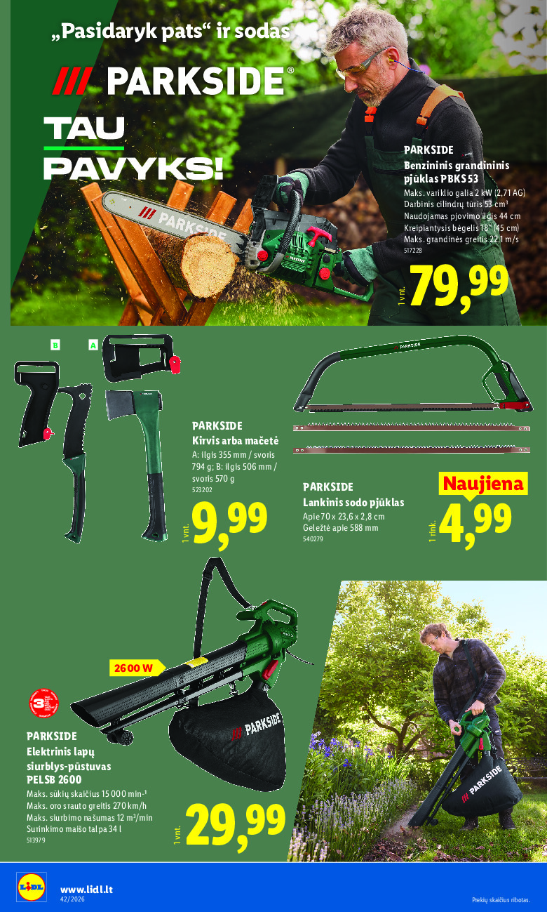 lidl - NE MAISTO PREKIŲ PASIŪLYMAI (2026-10-12 - 2026-10-18) - page: 14