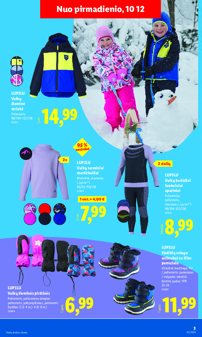 lidl - NE MAISTO PREKIŲ PASIŪLYMAI (2026-10-12 - 2026-10-18) - page: 3