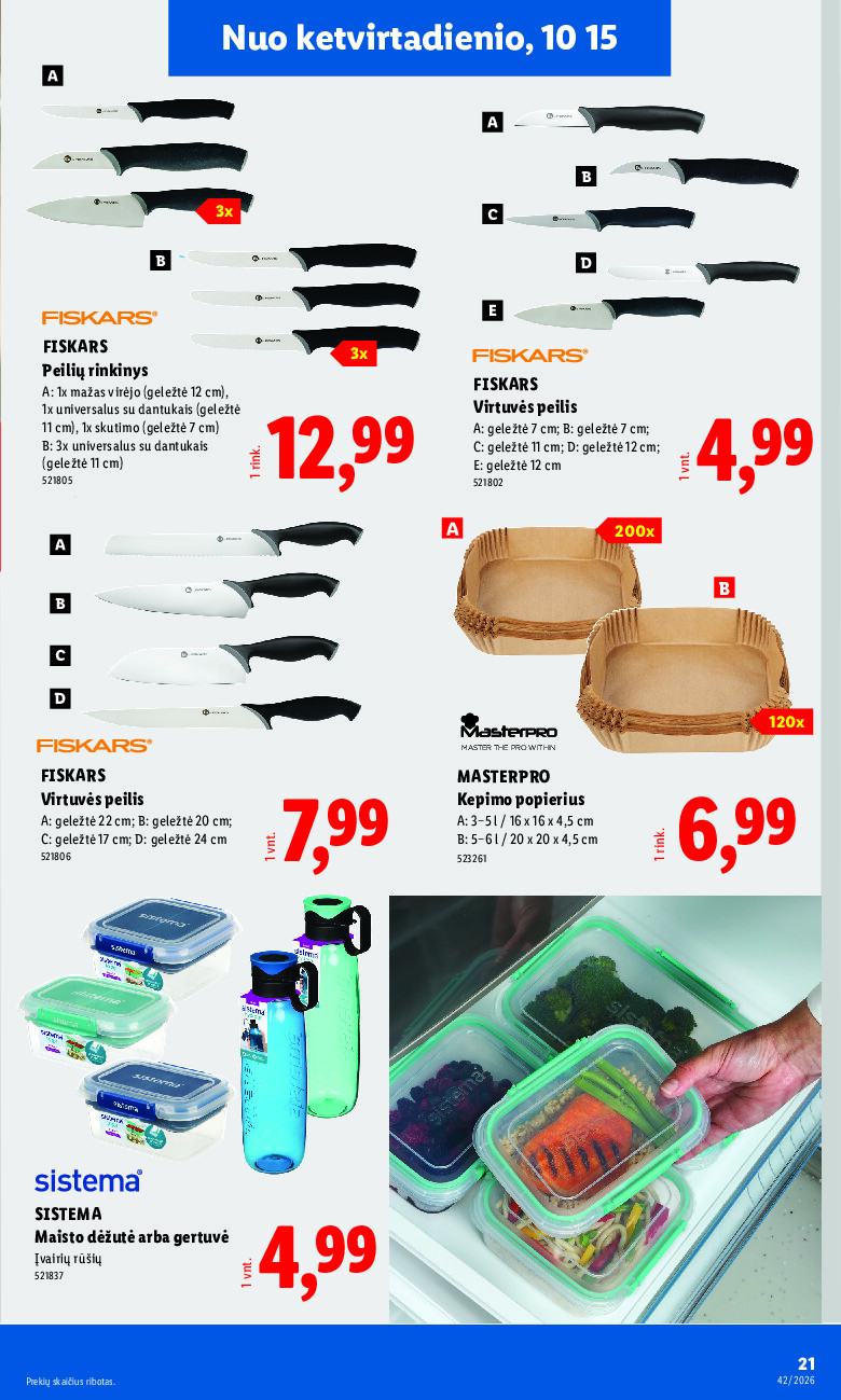 lidl - NE MAISTO PREKIŲ PASIŪLYMAI (2026-10-12 - 2026-10-18) - page: 21