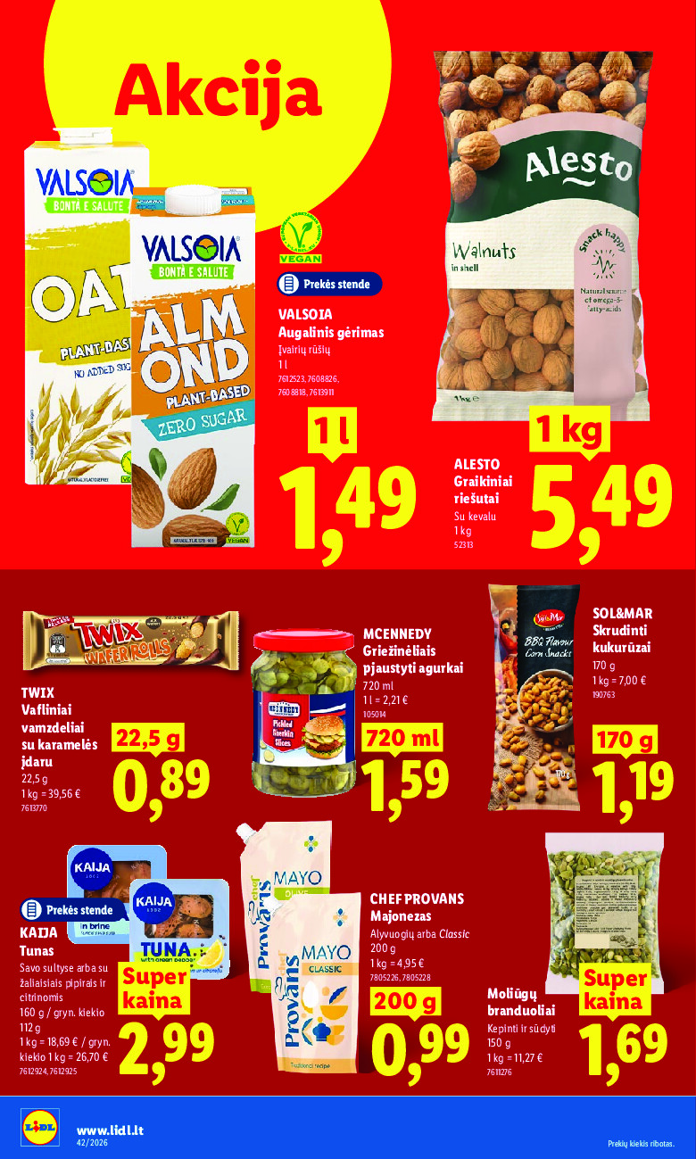 lidl - MAISTO PREKIŲ PASIŪLYMAI (2026-10-12 - 2026-10-18) - page: 12