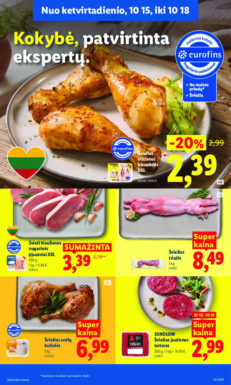 lidl - MAISTO PREKIŲ PASIŪLYMAI (2026-10-12 - 2026-10-18) - page: 47