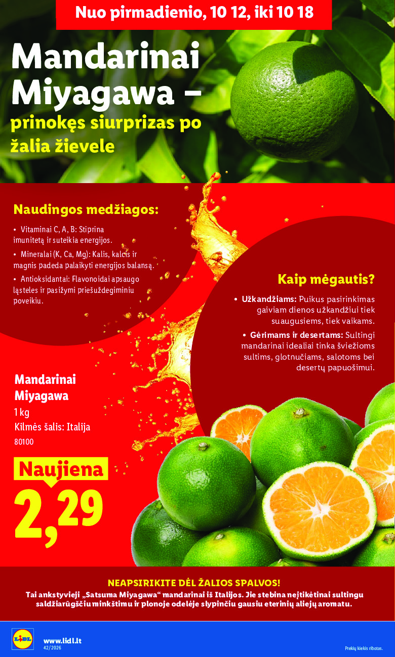 lidl - MAISTO PREKIŲ PASIŪLYMAI (2026-10-12 - 2026-10-18) - page: 6