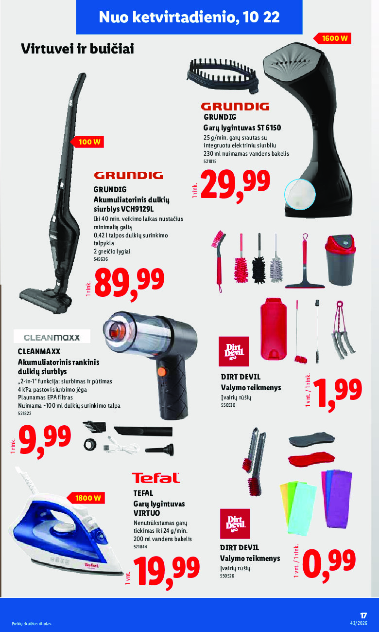 lidl - NE MAISTO PREKIŲ PASIŪLYMAI (2026-10-19 - 2026-10-25) - page: 17