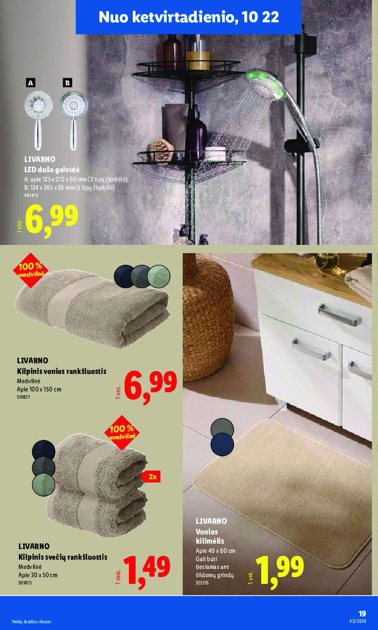 lidl - NE MAISTO PREKIŲ PASIŪLYMAI (2026-10-19 - 2026-10-25) - page: 19