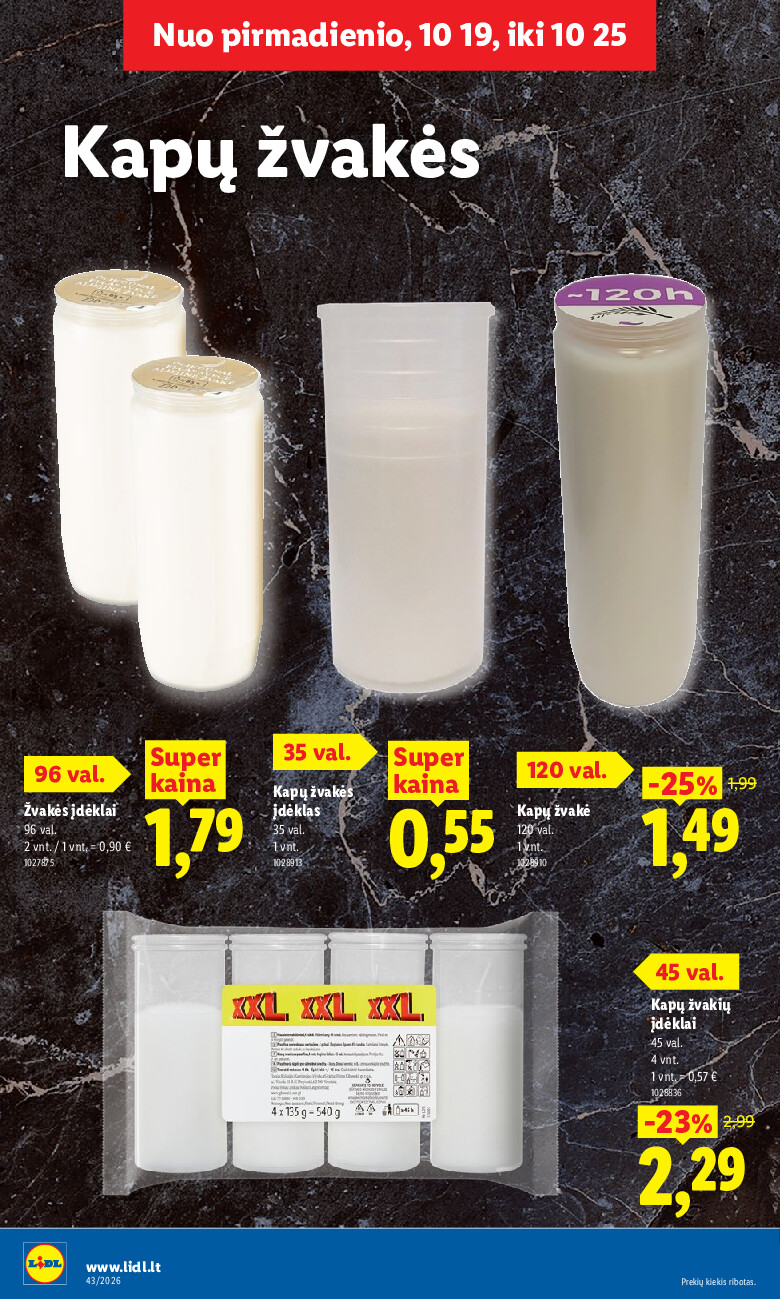 lidl - MAISTO PREKIŲ PASIŪLYMAI (2026-10-19 - 2026-10-25) - page: 16