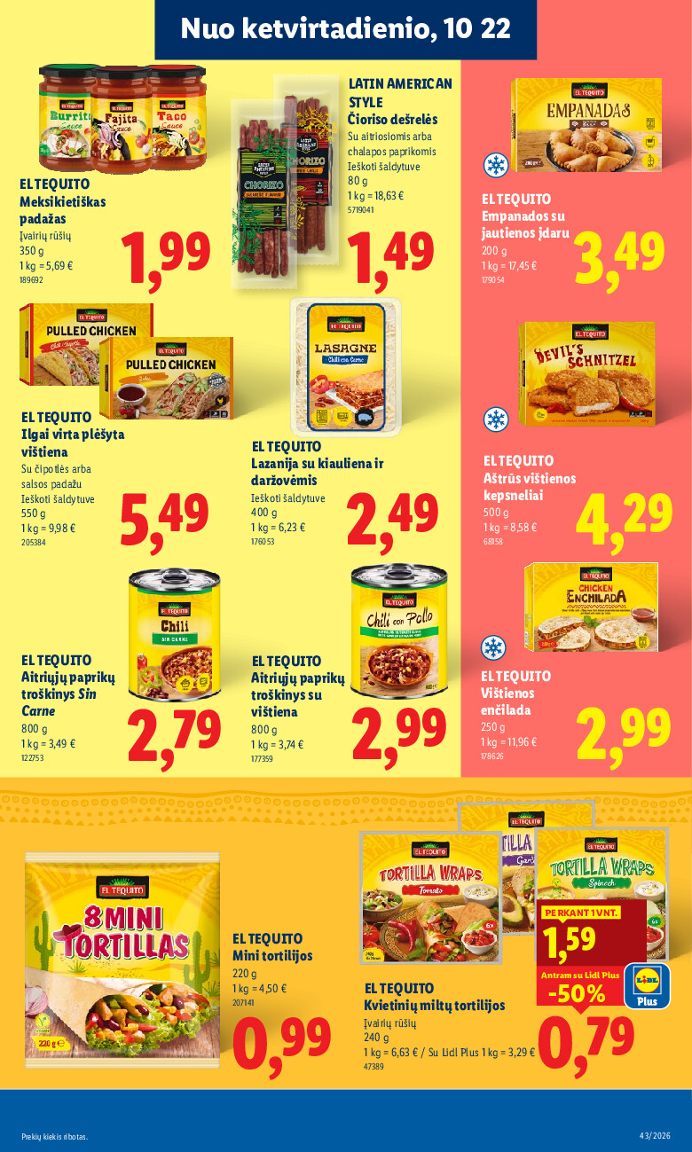 lidl - MAISTO PREKIŲ PASIŪLYMAI (2026-10-19 - 2026-10-25) - page: 23