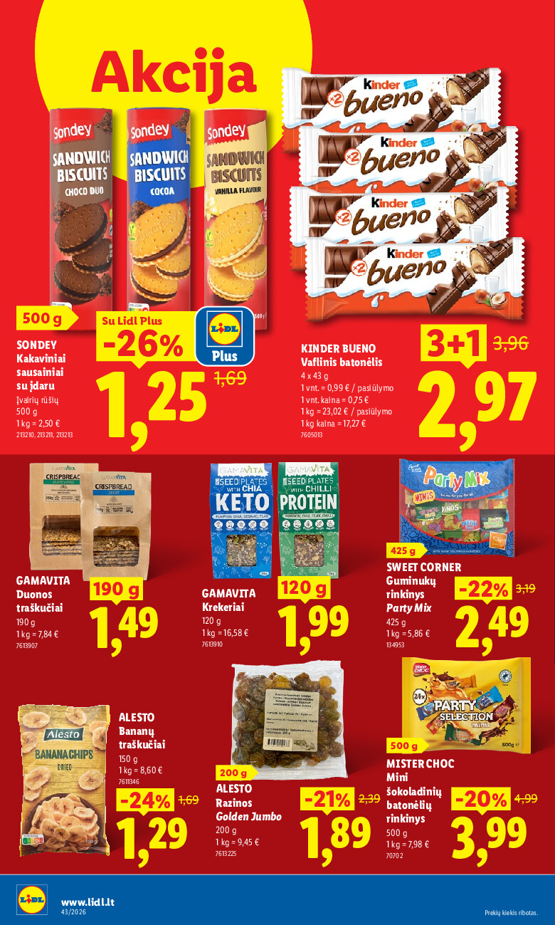 lidl - MAISTO PREKIŲ PASIŪLYMAI (2026-10-19 - 2026-10-25) - page: 30