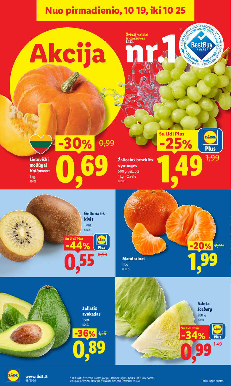 lidl - MAISTO PREKIŲ PASIŪLYMAI (2026-10-19 - 2026-10-25) - page: 4
